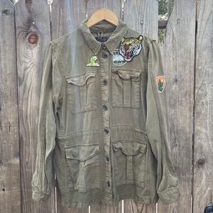 Topshop Army Jacket with AMAZING Patches